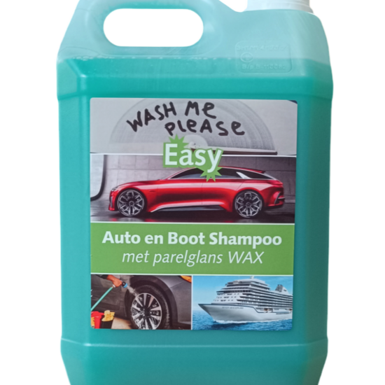 Huchem Easy Bil- & Bådshampoo 5L | Shampoo med Voks til Bil Båd & Camping
