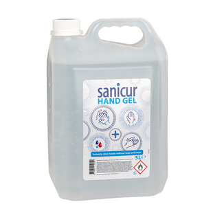 Sanicur Hånddesinfektionsgel 5L | 70% Alkohol | Professionel Hånddesinfektion