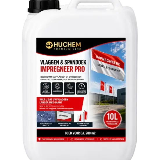 Huchem PRO-line Flag- & Bannerimprægnering Pro | Vand- og smudsafvisende | 10 L