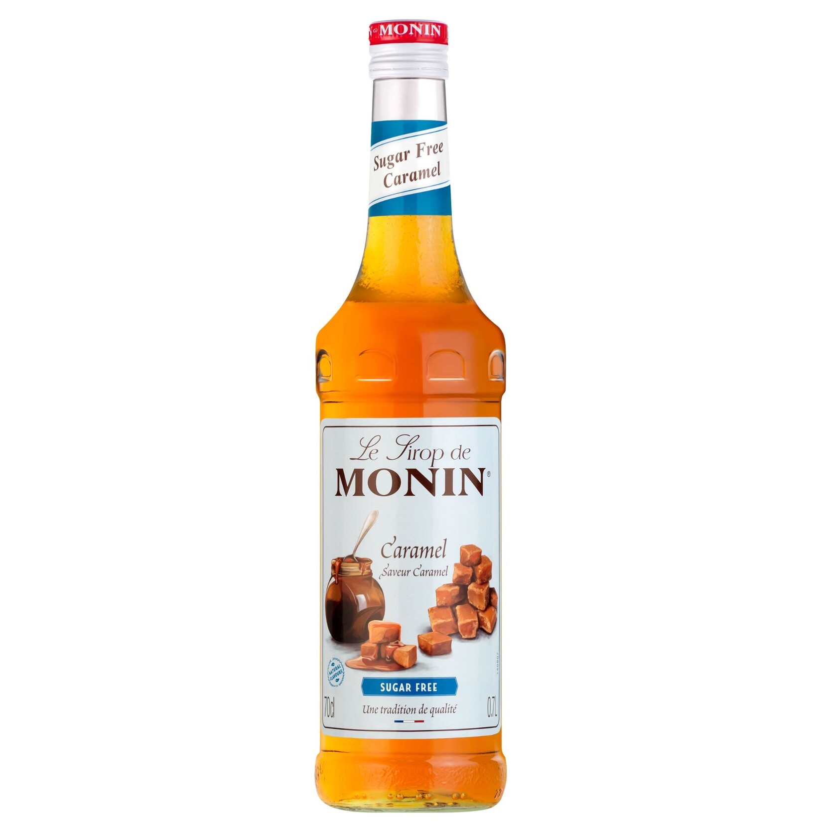 MONIN onin Caramel Siroop Suikervrij — Volle caramelsmaak zonder calorieën