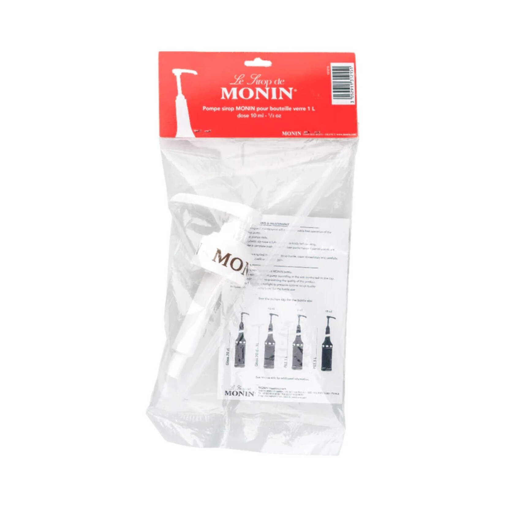 MONIN Doseer pomp voor Glazen Fles 1L