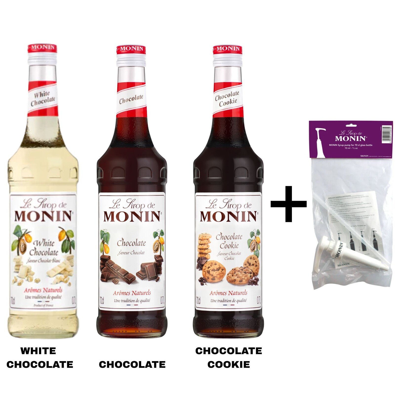 MONIN MONIN Choco Kit – 3 chocoladesiropen