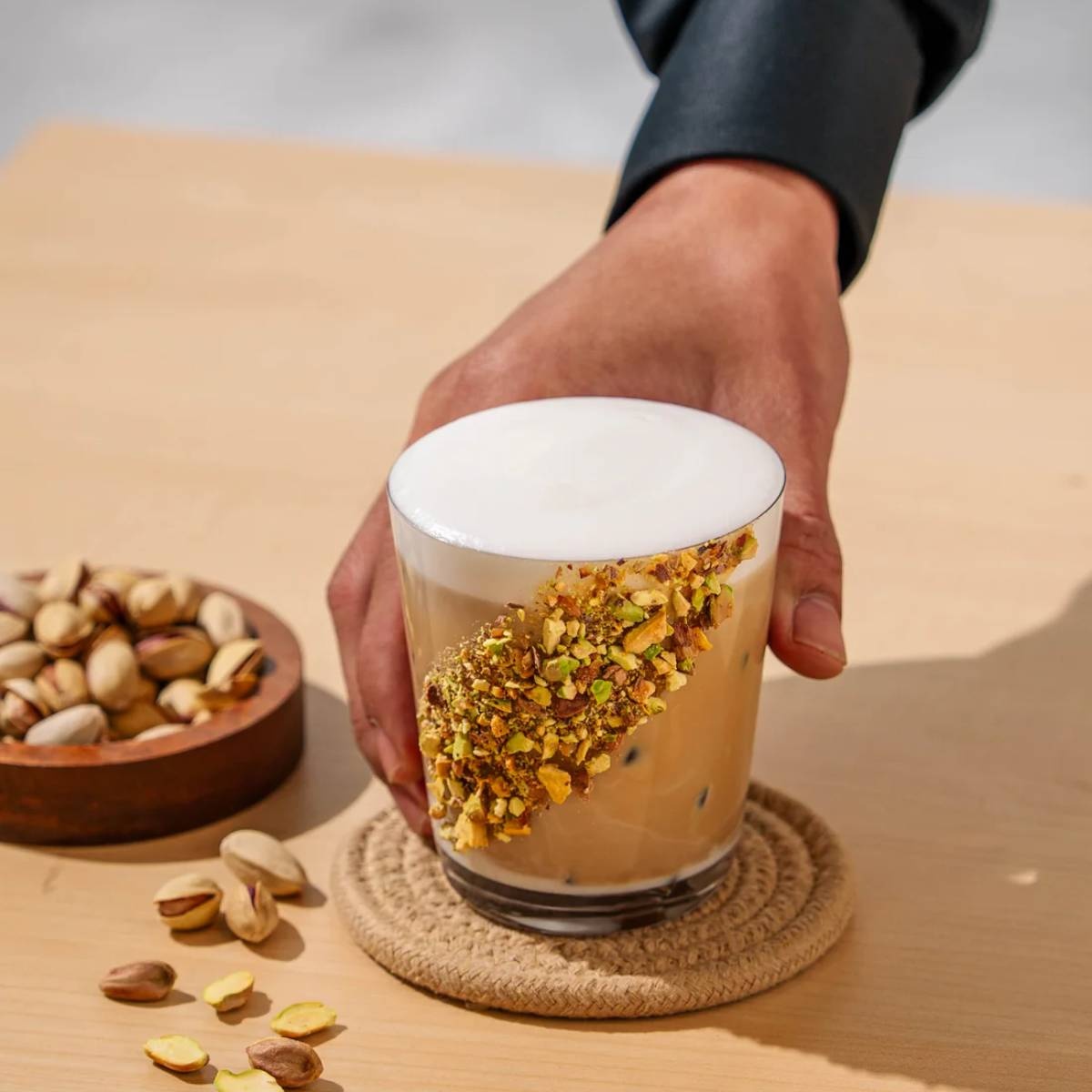 Caramel Pistachio Cappuccino Monin