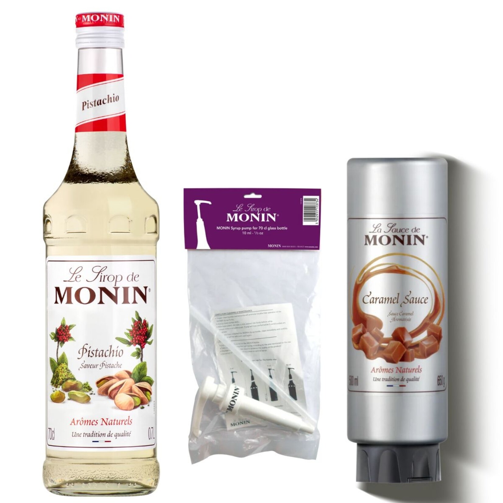 MONIN Pistache Caramel Set with pump
