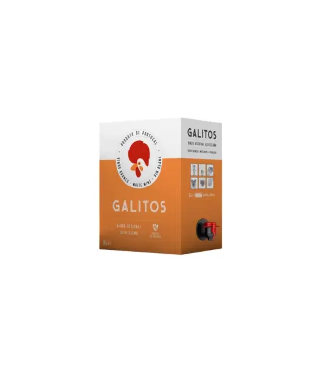 Galitos Witte wijn Bag in Box 5 ltr. tapkraan Alentejo