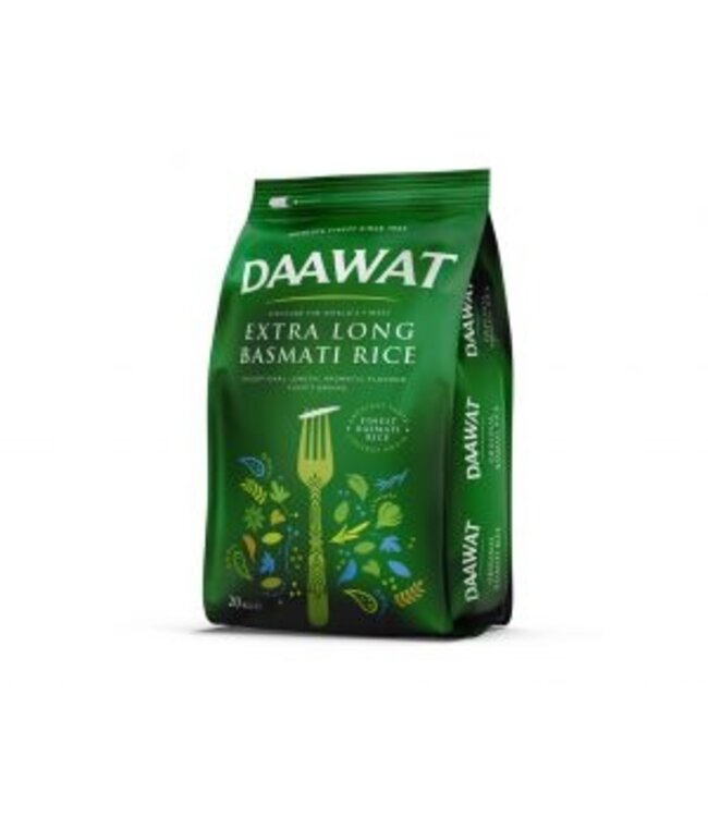 Daawat extra lang basmati rijst 20kg