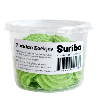 Suriba PANDAN KOEKJES SURIBA 10ST PER BAKJE