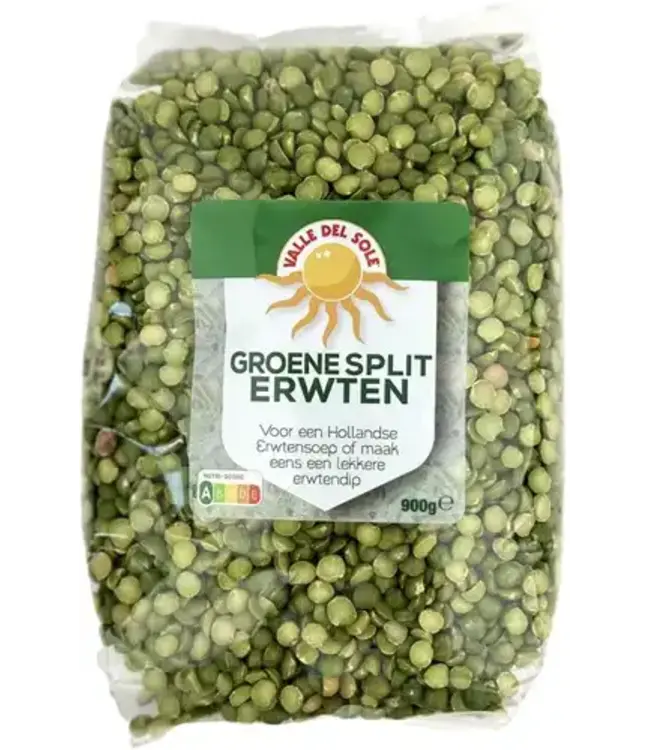 GROENE SPLIT ERWTEN VDS 900G PER PAK