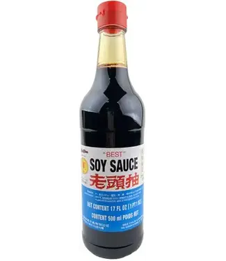 Mee Chung KETJAP BEST SOY SAUCE 500ML GLAS PER FLES