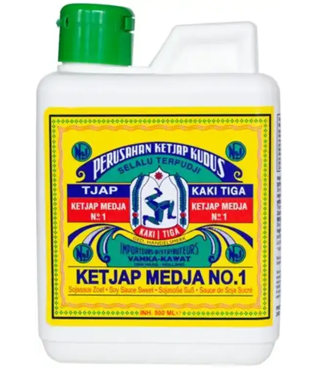 KETJAP KAKA TIGA MEDJA NO.1 (klein) 500ML PER FLES