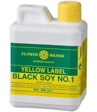 Flower Brand KETJAP YELLOW LABEL (klein) 500ML PER FLES