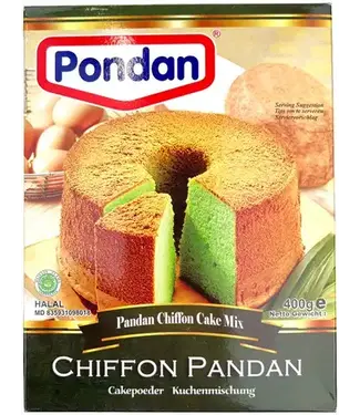 Pondan PONDAN CHIFFON PANDAN CAKE MIX 400G PER PAK