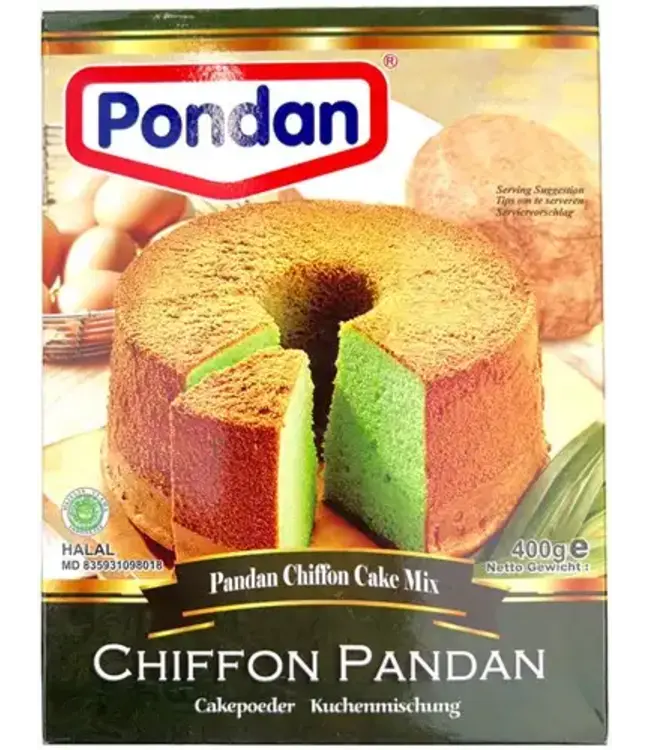 PONDAN CHIFFON PANDAN CAKE MIX 400G PER PAK