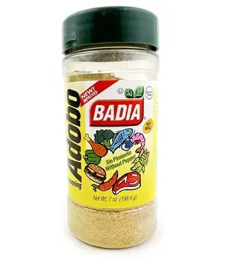 Badia BADIA ADOBO WITHOUT PEPPER GROEN 7OZ (MIDDEL) PER STUK