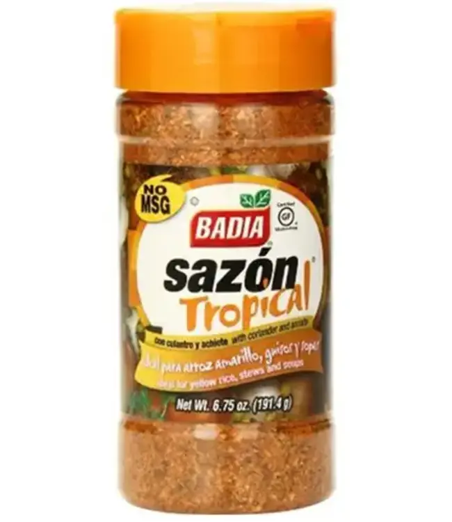 BADIA SAZON TROPICAL ORANJE 6.75OZ PER STUK