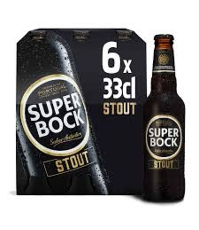 SUPER BOCK STOUT BIER PRETA 6X25CL