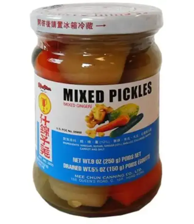 MIX PICKLES GLAS mee chun 250G PER FLES