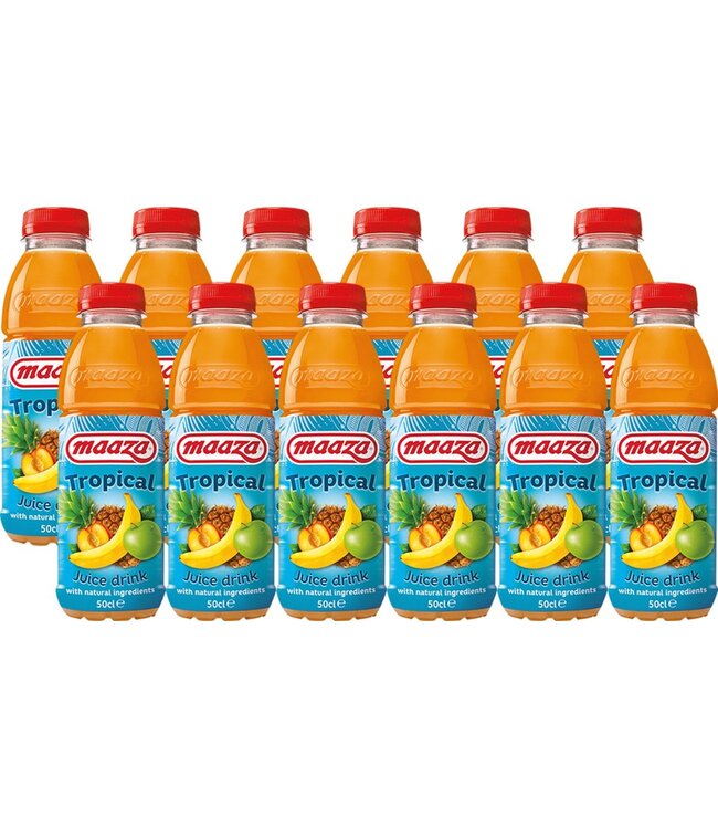MAAZA 12X50CL TROPICAL PET FLES
