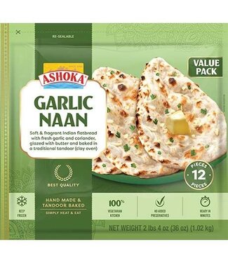 Ashoka ASHOKA  Naan Knoflook Familiepak 12 STK