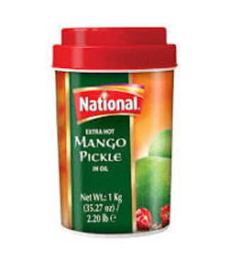 National NATIONAL EXTRA HOT MANGO PICKLE 1KG