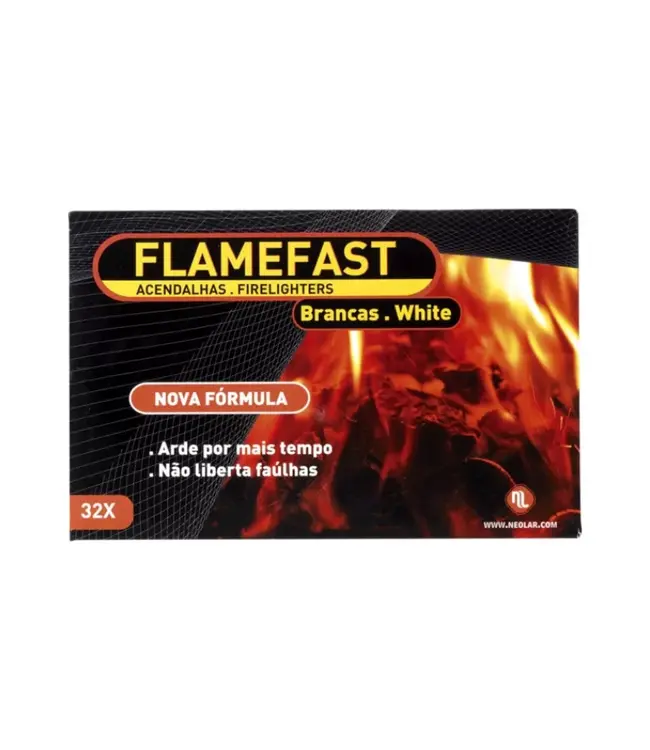 Acendalhas Flamefast Brancas 32 unidades