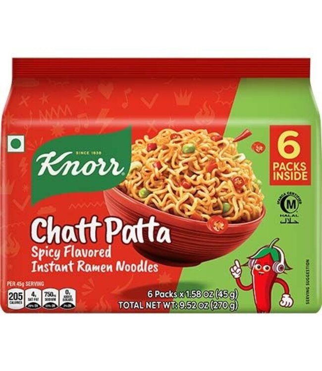 KNORR  Instant Noedels Chatt Patta 6-Pack