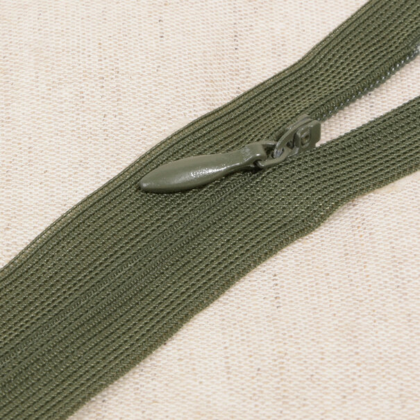 Blinde rits - kaki 567