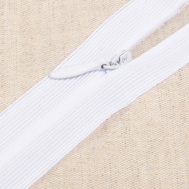 Blinde rits - wit 501