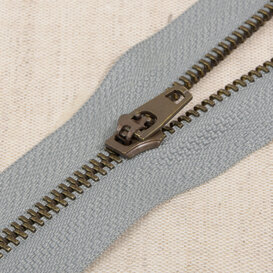 Metalen rits - asgrijs 577