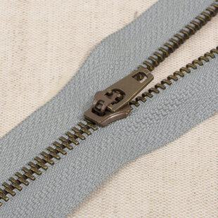 Metalen rits - asgrijs 577