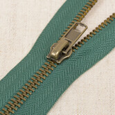 Metalen rits - dennengroen 530