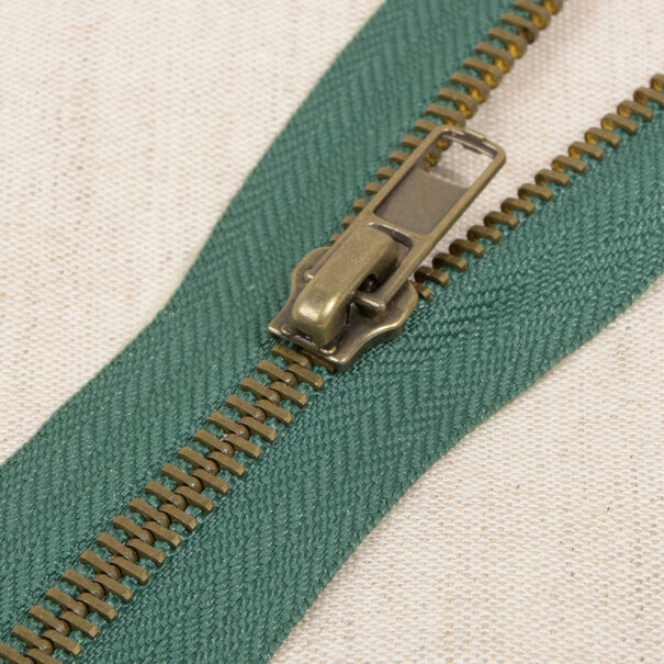 Metalen rits - dennengroen 530