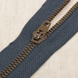 Metalen rits - marineblauw 560