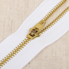 Metalen rits - wit 501