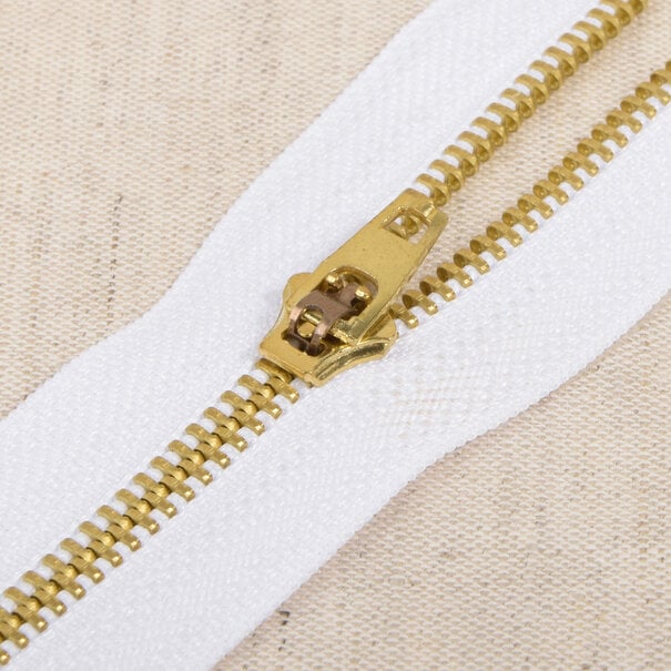 Metalen rits - wit 501