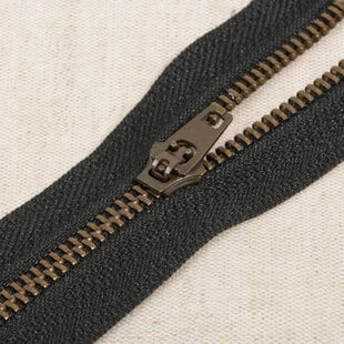 Metalen rits - zwart 580