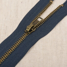 Metalen rits deelbaar - marineblauw 560