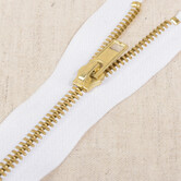 Metalen rits deelbaar - wit 501