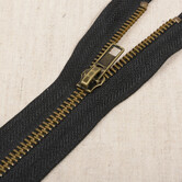 Metalen rits deelbaar - zwart 580