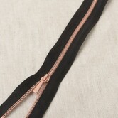 Satijnrits - zwart rosé