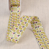 Biais breed eventails - argent 100