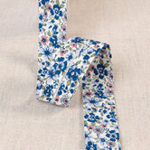 Biais bloemen - marine 23