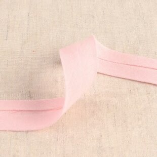 Biais double gauze - lichtroze 74