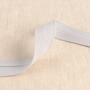 Biais double gauze - lichtgrijs 031