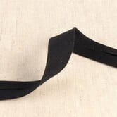 Biais double gauze - zwart 14