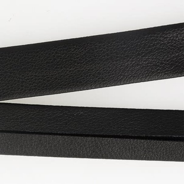 Biais imitatieleder - zwart 014