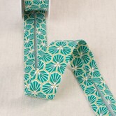 Biais breed alveoles - groen 15