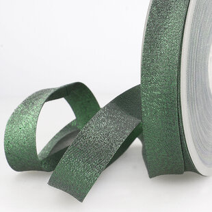 Biais metallic - donkergroen 15