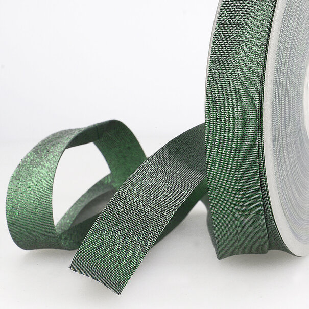Biais metallic - donkergroen 15