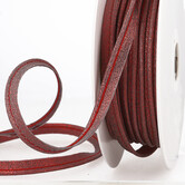 Paspel metallic - rood 8